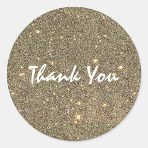 Gouden bronzen glitters glans feest sticker