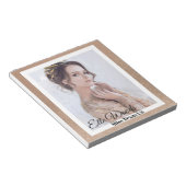 Gouden Bronzen Optocht Handtekening Notitieblok (Schuin)