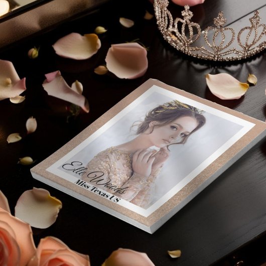 Gouden Bronzen Pageant Handtekening Notitieblok