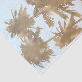 Gouden Bronzen Palmen Strand Ombre Palmboom Chic Tissuepapier (Detail)