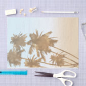 Gouden Bronzen Palmen Strand Ombre Palmboom Chic Tissuepapier (Craft)