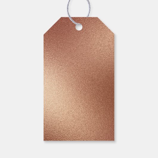 Gouden Bronzen Witte Kerstbel Cadeaulabel (Achterkant)