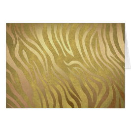 Gouden Bronzen Zebraprint Jungle Safari Glam