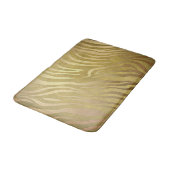 Gouden Bronzen Zebraprint Jungle Safari Glam Badmat (Gekanteld)