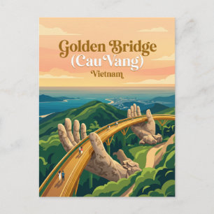 Gouden Brug (Cau Vang) Vietnam Briefkaart