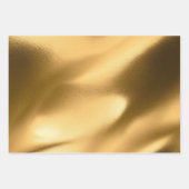 Gouden bruidsfeest bruiloft verjaardag voor haar inpakpapier vel (Voorkant)