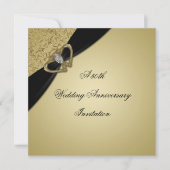 Gouden Bruiloft 50-jarig Huwelijksjubileum Kaart (Voorkant)