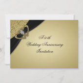 Gouden Bruiloft 50-jarig Huwelijksjubileum Kaart (Voorkant)