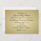 Gouden Bruiloft 50-jarig Huwelijksjubileum Kaart (Achterkant)