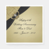 Gouden Bruiloft 50ste Huwelijksjubileum Servet (Voorkant)