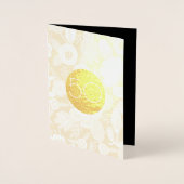 Gouden Bruiloft 50ste Verjaardag Folie Kaarten (Voorkant)