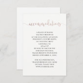 Gouden bruiloft accommodaties. Eenvoudige moderne Informatiekaartje (Voorkant / Achterkant)