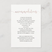 Gouden bruiloft accommodaties. Eenvoudige moderne Informatiekaartje (Voorkant)