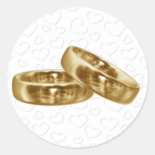 Gouden bruiloft Band Stickers (Voorkant)