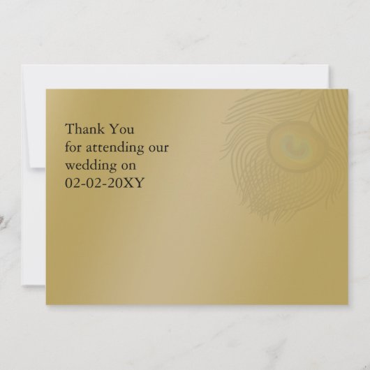 gouden bruiloft bedankt kaart (Achterkant)