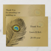 gouden bruiloft bedankt kaart (Voorkant / Achterkant)