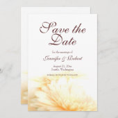 Gouden Bruiloft Bewaar de Datum Aankondiging (Voorkant / Achterkant)