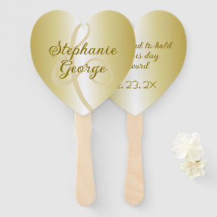 Gouden bruiloft fans hebben en houden Gezegde Handwaaier