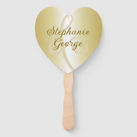 Gouden bruiloft fans hebben en houden Gezegde Handwaaier (Voorkant)