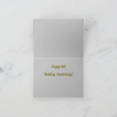 Gouden bruiloft Gefeliciteerd 50 jaar jubileum Kaart (Binnen)