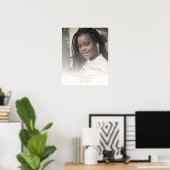 Gouden Bruiloft Geliefde Nagedachtenis Gereserveer Poster (Thuiskantoor)