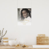 Gouden Bruiloft Geliefde Nagedachtenis Gereserveer Poster (Keuken)