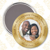 Gouden bruiloft gunsten. Magnet bruiloft gunsten g