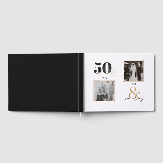 Gouden Bruiloft Jubileum Toen & Nu 50 jaar Gastenboek (Volledig)