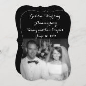 Gouden Bruiloft Kaart (Voorkant / Achterkant)