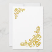 gouden bruiloft kaart (Achterkant)