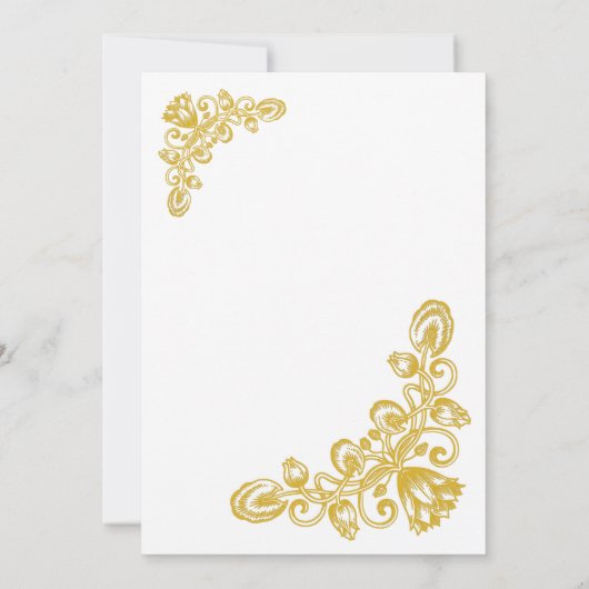 gouden bruiloft kaart (Achterkant)