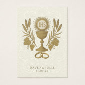 Gouden bruiloft Katholiek Gebed Heilige Kaart (Voorkant)