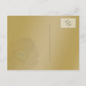 gouden bruiloft met behoud van datum aankondigingskaart (Achterkant)