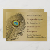 gouden bruiloft met behoud van datum save the date (Voorkant / Achterkant)