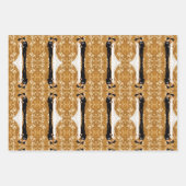 Gouden bruiloft paar in liefde inpakpapier vel (Voorkant 3)