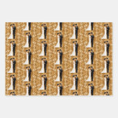 Gouden bruiloft paar in liefde inpakpapier vel (Voorkant 2)