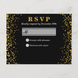 Gouden bruiloft RSVP kaartje