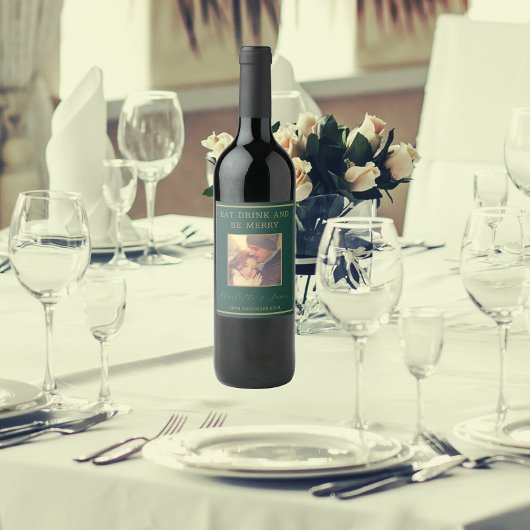 Gouden bruiloft script bruid en bruidegom foto | G Wijn Etiket