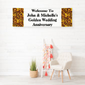 Gouden bruiloft speciale verjaardag | personaliser spandoek (Insitu)