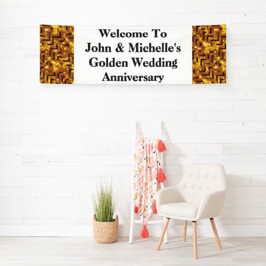 Gouden bruiloft speciale verjaardag | personaliser spandoek (Insitu)