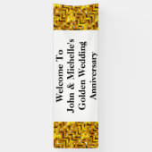 Gouden bruiloft speciale verjaardag | personaliser spandoek (Verticaal)