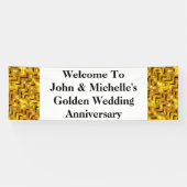 Gouden bruiloft speciale verjaardag | personaliser spandoek (Horizontaal)