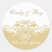 Gouden bruiloft stickers (Voorkant)