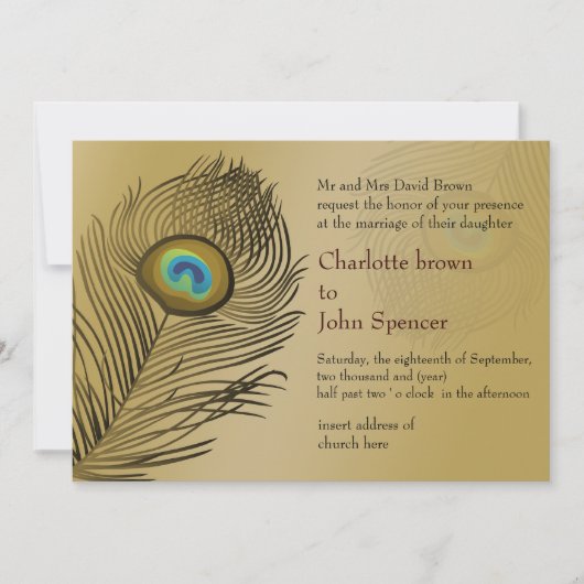 gouden bruiloft Uitnodigingen (Voorkant)