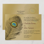 gouden bruiloft Uitnodigingen (Voorkant / Achterkant)