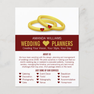 Gouden bruiloft, weddenschappen, reclame voor wedd flyer