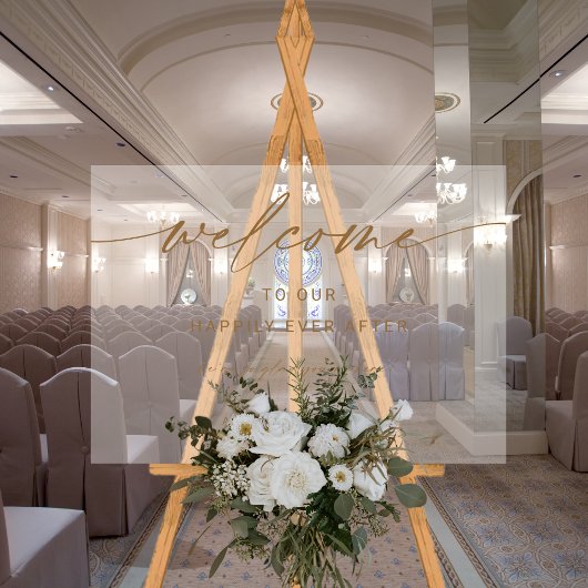 Gouden bruiloft Welkom | We zijn zo blij dat je er Acryl Bord