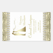 Gouden bruiloft wijn fles etiketten (Voorkant)