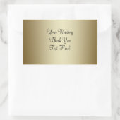 Gouden Bruiloft Wijn Label Sticker (Tas)