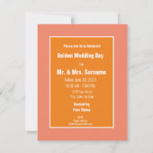 GOUDEN BRUILOFT ZONNEBLOEM PAAR BLOEM KAART (Achterkant)